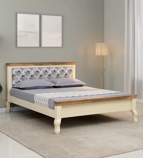 Queen Size Bed (Minimalist Oak Finish)