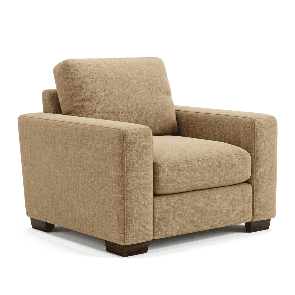 Warm Camel Single Seater Sofa