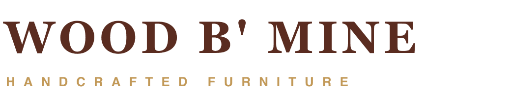 Wood B' Mine Handcrafted Solid Wood Furniture Logo